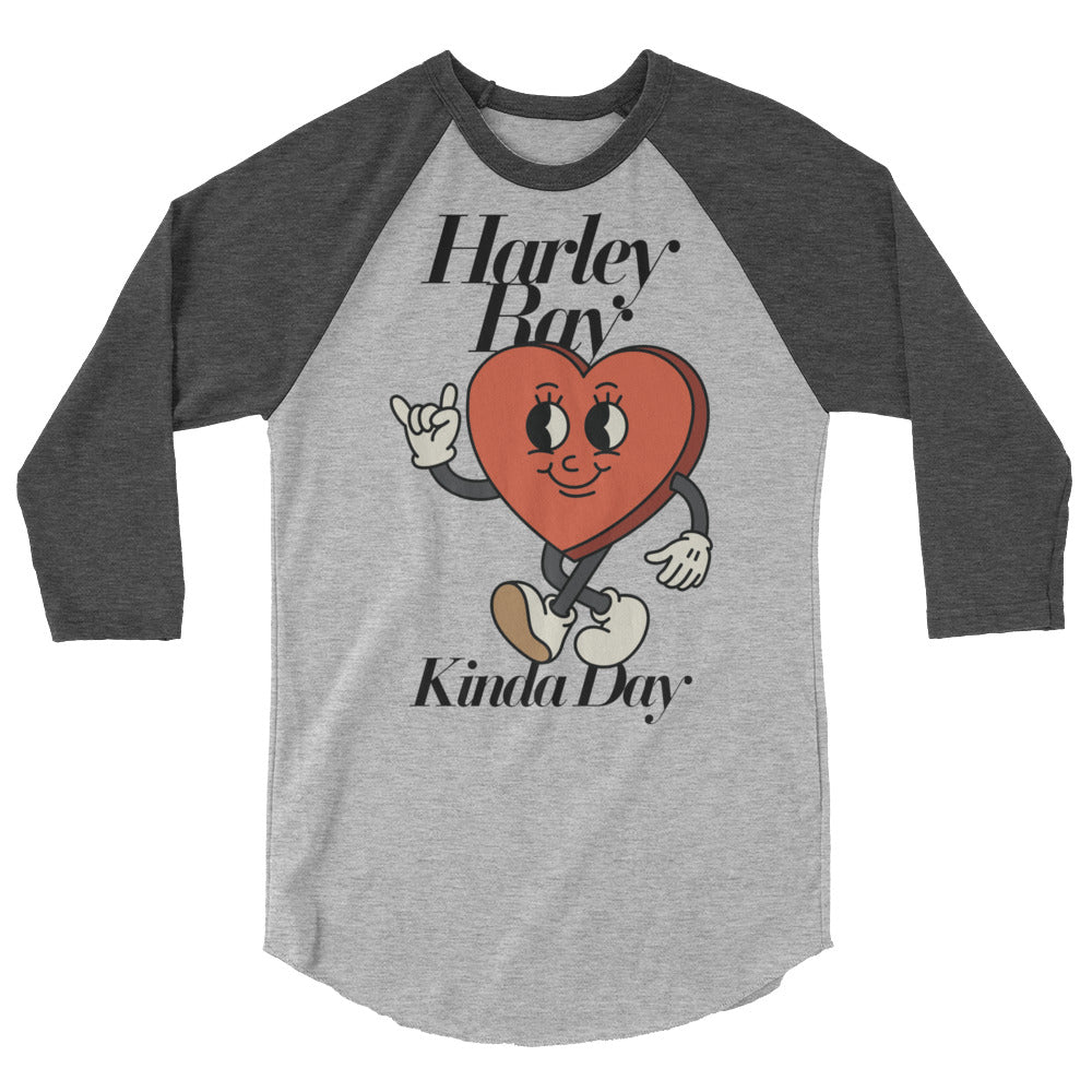 Harley Ray Kinda Day Adult 3/4 sleeve raglan shirt