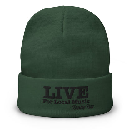 LIVE For Local Music Signature Beanie