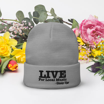 LIVE For Local Music Signature Beanie