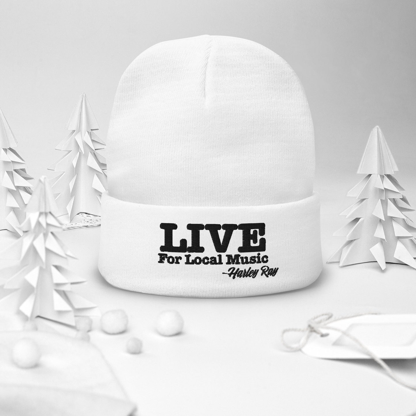 LIVE For Local Music Signature Beanie