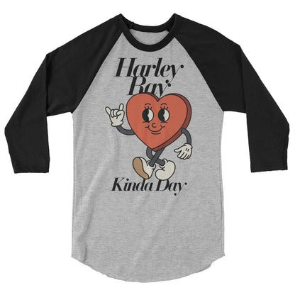 Harley Ray Kinda Day Adult 3/4 sleeve raglan shirt