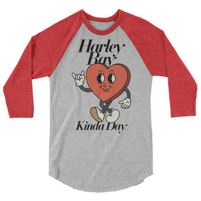 Harley Ray Kinda Day Adult 3/4 sleeve raglan shirt