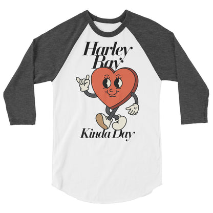 Harley Ray Kinda Day Adult 3/4 sleeve raglan shirt