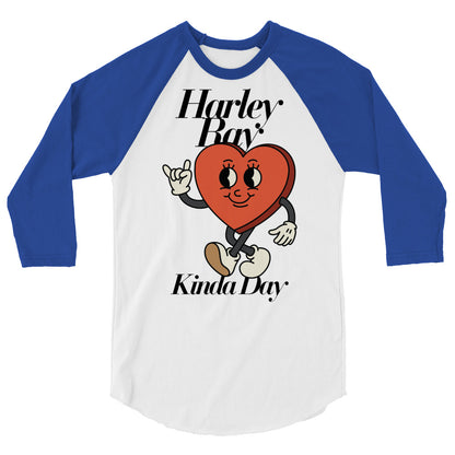 Harley Ray Kinda Day Adult 3/4 sleeve raglan shirt